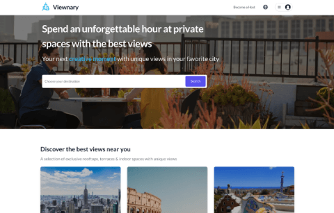 Viewnary: hourly space for dates, dinners and more!